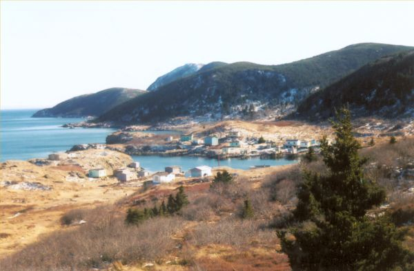 559: Red Island. "View from up on the school hill". (2002) [courtesy of Madonna (Bishop)  Mulrooney]"